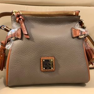 Dooney &Bourke Pebble Grain Mini Zip Crossbody Bag
